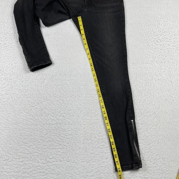 Athleta Jeans Womens 2 Sculptek Ultra Skinny Zip‎ Carbon Performance Minimal - Picture 8 of 16